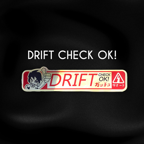 Drift Check On! JDM Sticker